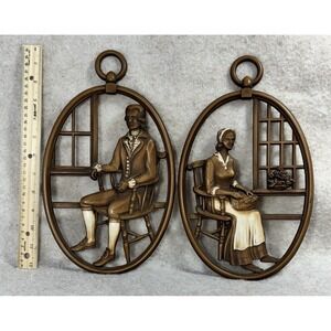 Vintage Resin Oval Home‎ Wall Decor Signs Set